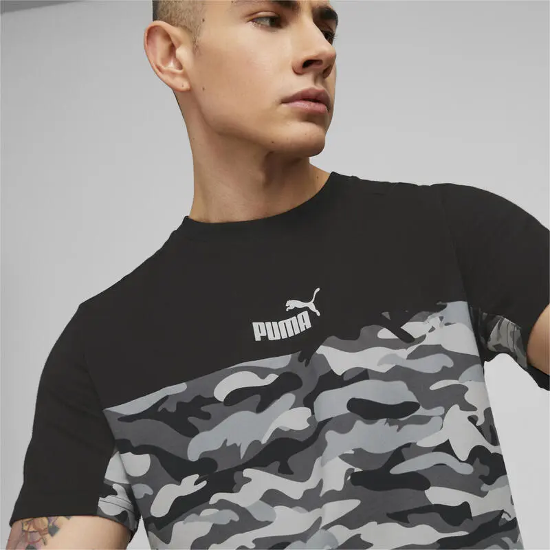 Camiseta Hombre Essentials Block Camo PUMA - Imagen 5