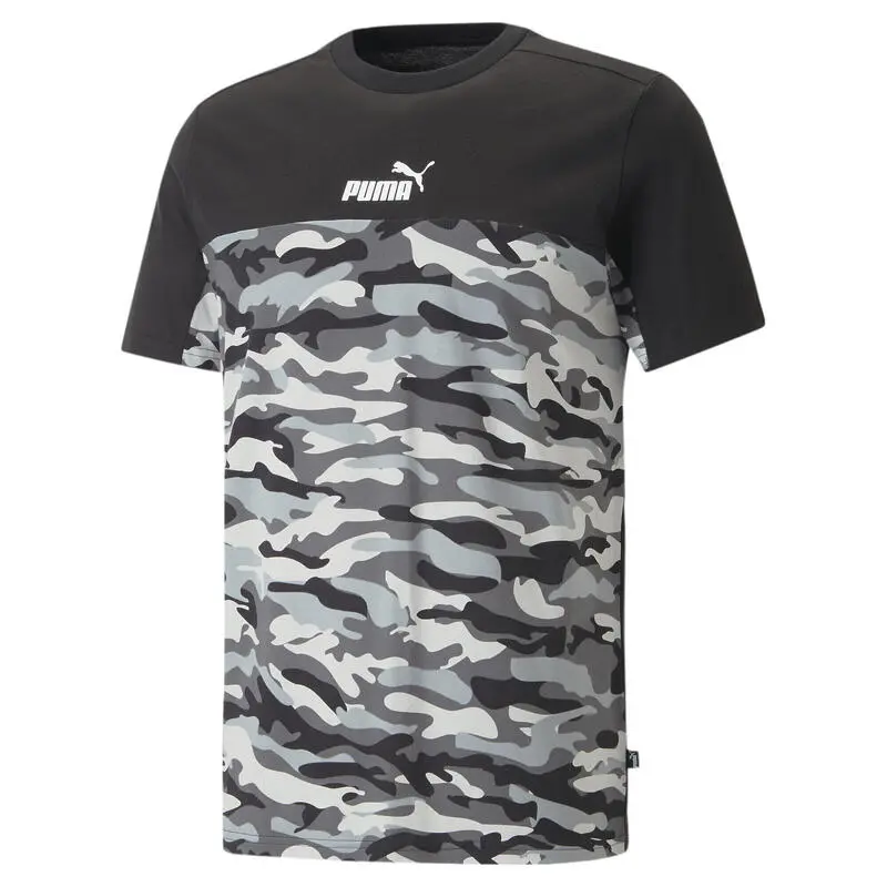 Camiseta Hombre Essentials Block Camo PUMA