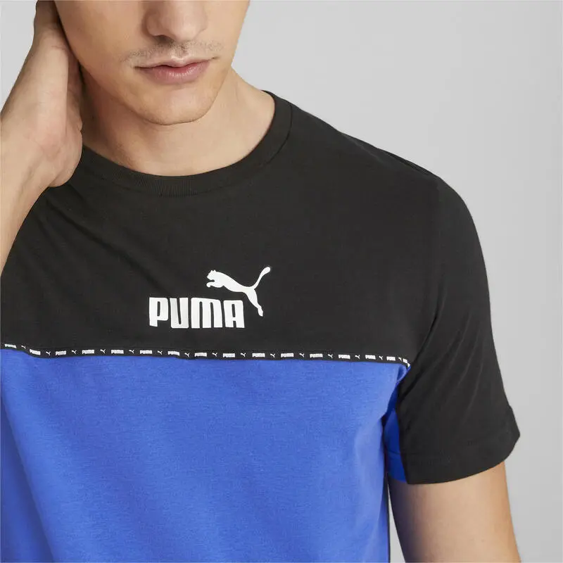 Camiseta Hombre Essentials Block Tape PUMA - Imagen 5