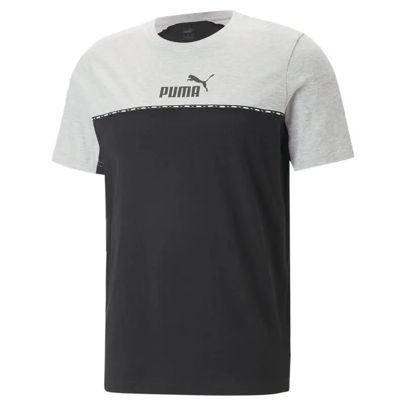 Camiseta Hombre Essentials Block Tape PUMA - Imagen 6