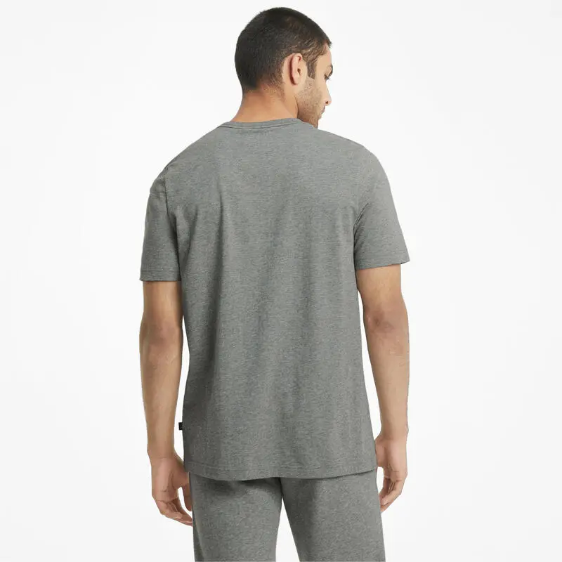 Camiseta Hombre PUMA Essentials Logo Gris - Imagen 3