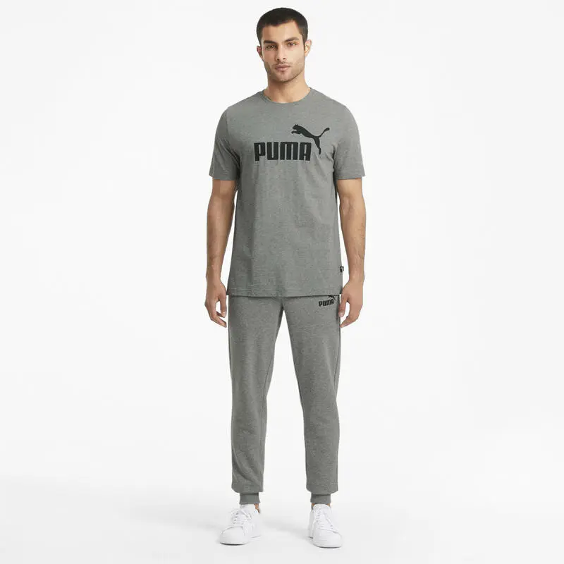 Camiseta Hombre PUMA Essentials Logo Gris - Imagen 4