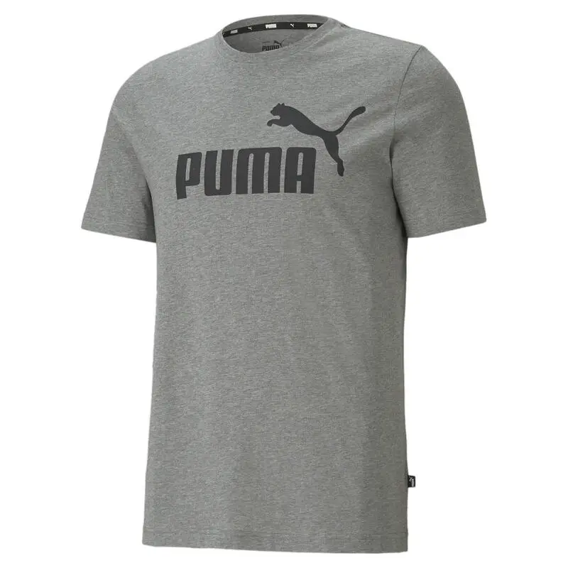 Camiseta Hombre PUMA Essentials Logo Gris