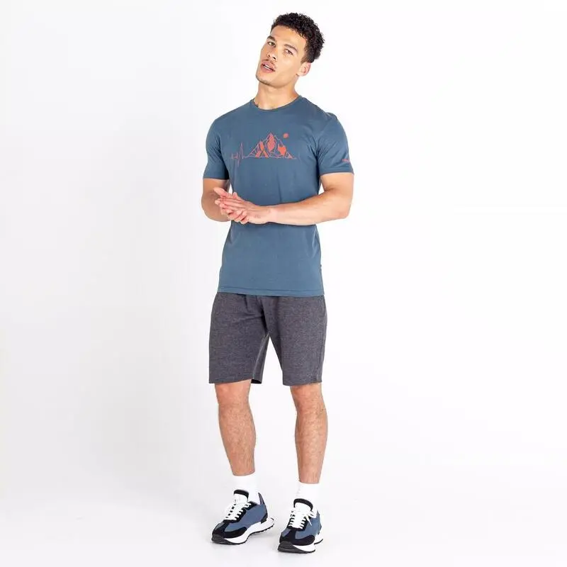 Dare 2b Camiseta Integral II L谩tido Del Coraz贸n Para Hombre Gris Ori贸n - Imagen 4