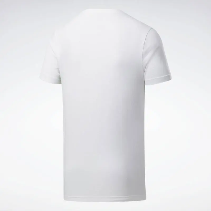 Camiseta Manga Corta Algod贸n Hombre Reebok Graphic Series Linear Logo Blanco - Imagen 3