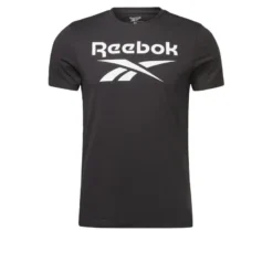 Camiseta Manga Corta Algodón Hombre Reebok Identity Big Logo Negro