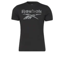 Camiseta Manga Corta Algodón Hombre Reebok Identity Big Logo Negro