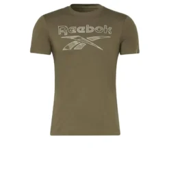 Camiseta Manga Corta Algodón Hombre Reebok Identity Big Logo Verde