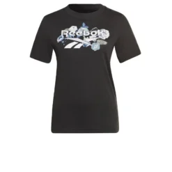 Camiseta Manga Corta Mujer Reebok Identity Floral Negro