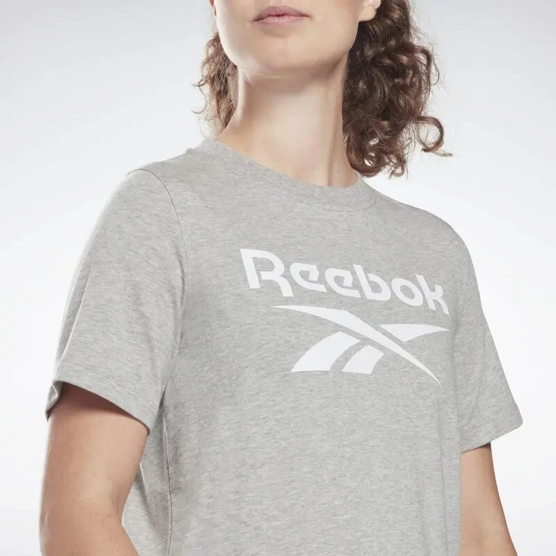 Camiseta Manga Corta Mujer Reebok Identity Gris - Imagen 5