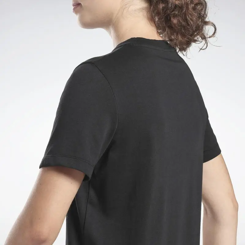 Camiseta Manga Corta Mujer Reebok Identity Negro - Imagen 3