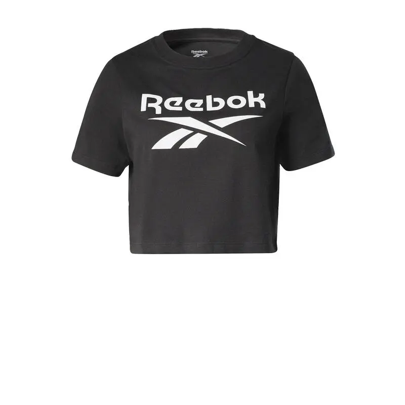 Camiseta Manga Corta Mujer Reebok Identity Negro