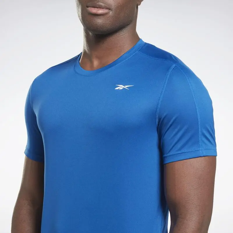 Camiseta Manga Corta Transpirable Speedwick Hombre Reebok Training Tech Azul - Imagen 5