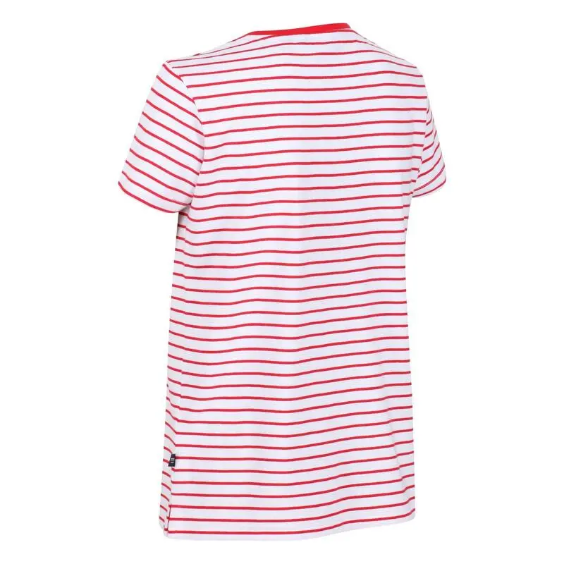 Regatta Camiseta Odalis De Rayas Para Mujer Rojo Real - Imagen 3