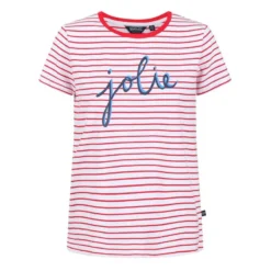 Regatta Camiseta Odalis De Rayas Para Mujer Rojo Real