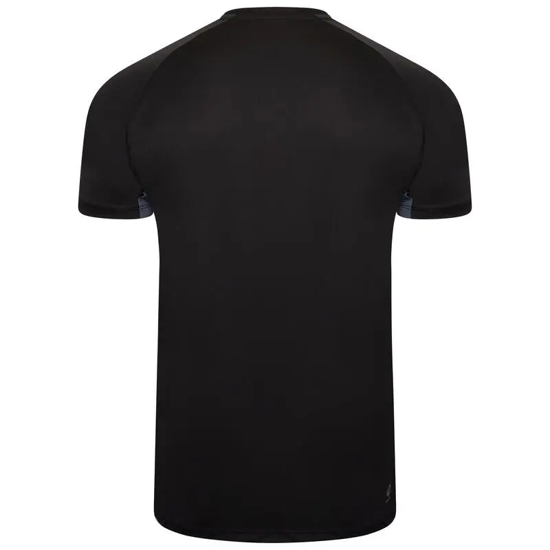 Dare 2b Camiseta Peerless II Logotipo De Reciclado Para Hombre Negro, Gris Ori贸n - Imagen 3