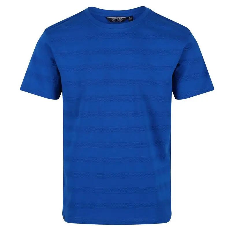 Regatta Camiseta Prestyn De Rayas Para Hombre Marino - Imagen 6