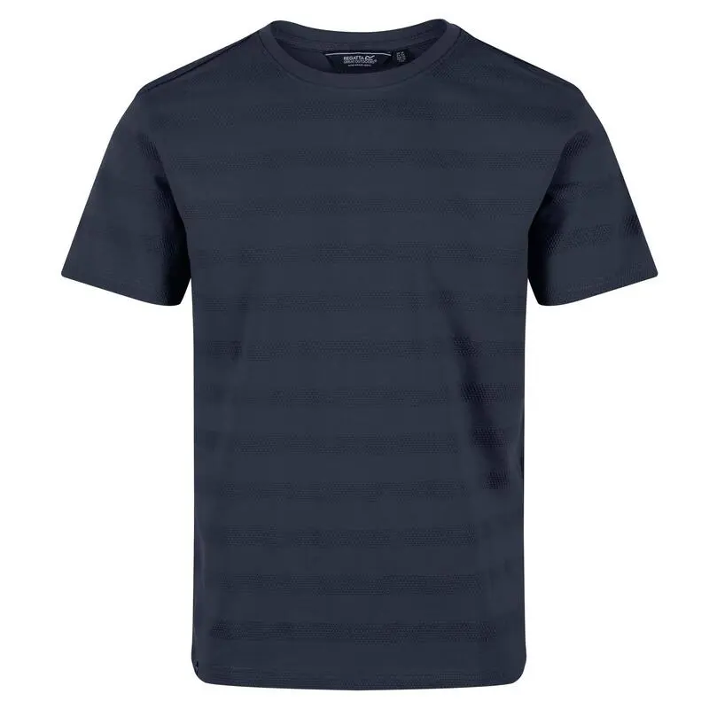Regatta Camiseta Prestyn De Rayas Para Hombre Marino