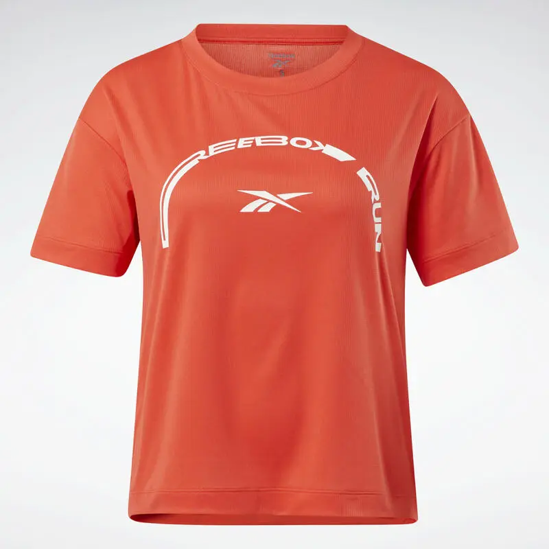 Camiseta Running Manga Corta Speedwick Mujer Reebok Graphic Rojo - Imagen 2
