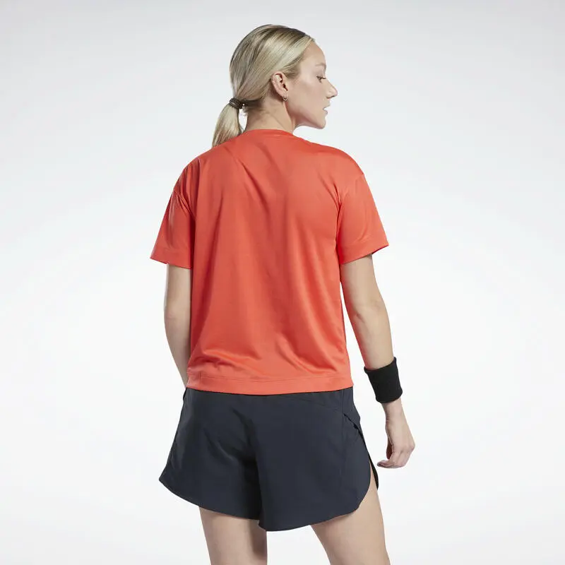 Camiseta Running Manga Corta Speedwick Mujer Reebok Graphic Rojo - Imagen 5