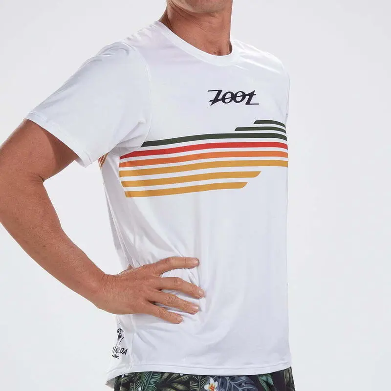 Camiseta Running Manga Corta Transpirable Hombre ZOOT LTD TEE Blanco - Imagen 3