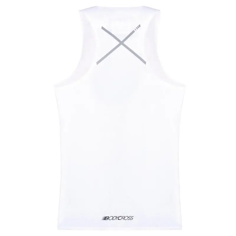 BODYCROSS Camiseta Sin Mangas AINA Blanca - Imagen 3