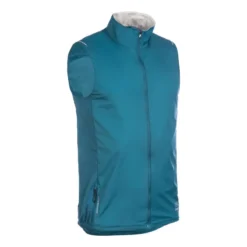 EVADICT Chaleco Trail Running Hombre Azul Cortavientos