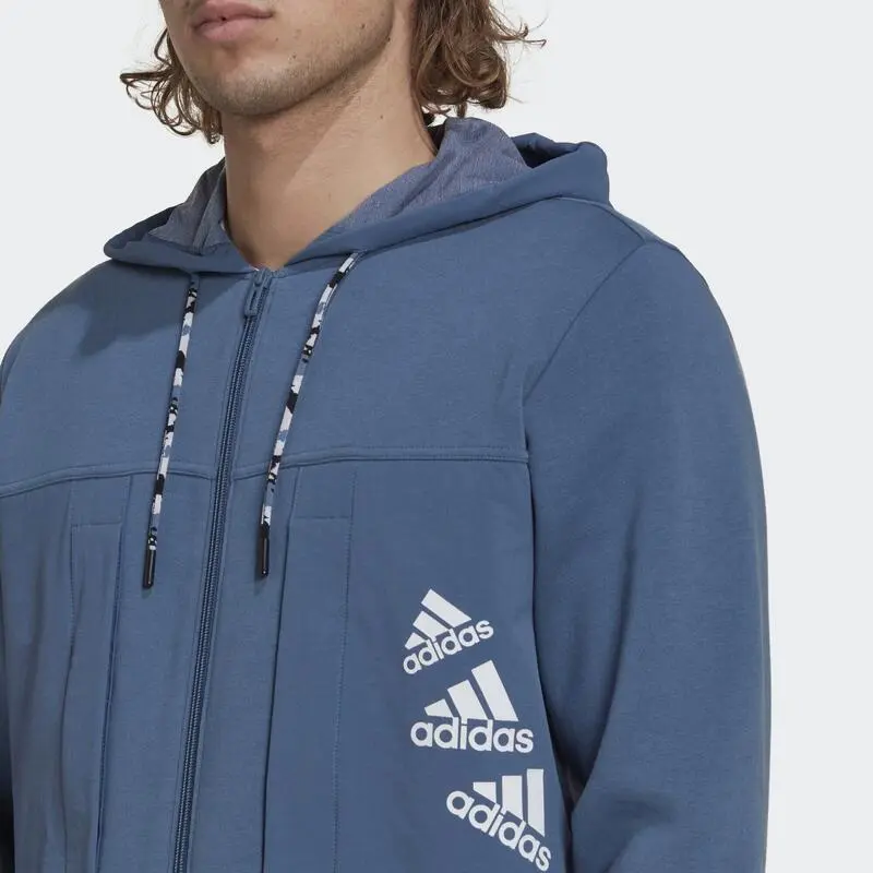 ADIDAS Chaqueta Con Capucha Essentials BrandLove Fleece - Imagen 5