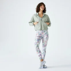 Domyos Chaqueta Fitness Verde Amplia Capucha