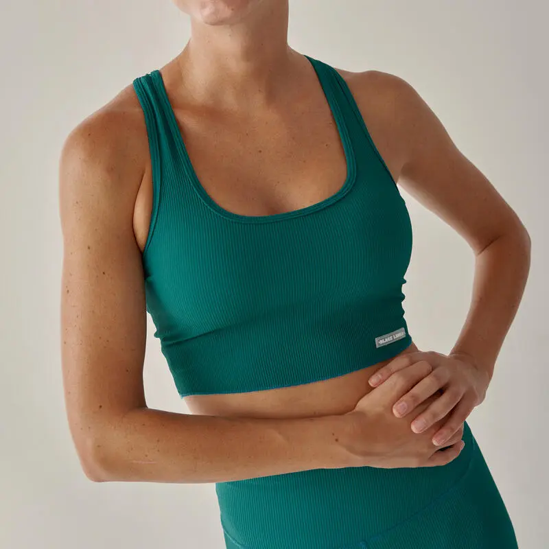 Conjunto Deportivo Top + Legging Jari De Canalé De Mujer Black Limba - Imagen 3