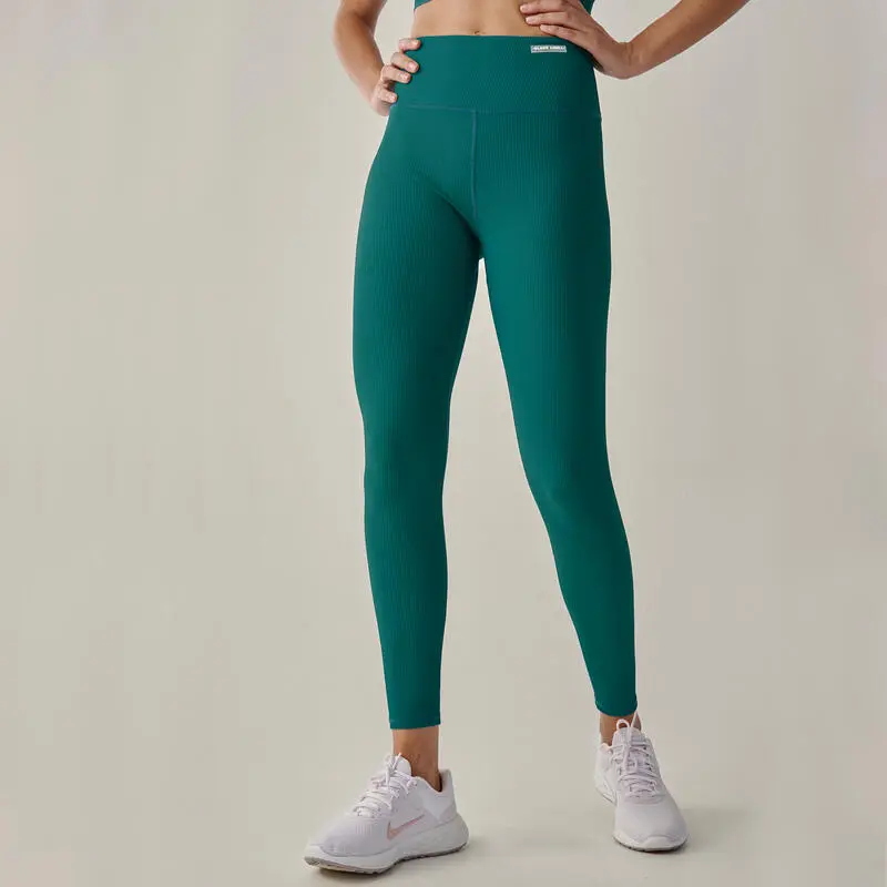 Conjunto Deportivo Top + Legging Jari De Canalé De Mujer Black Limba - Imagen 5