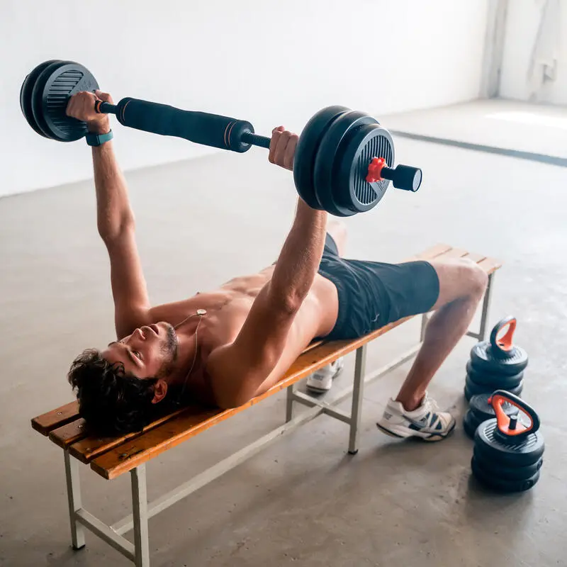 HOUSE MARKET Conjuntode Pesas Xiaomi Fed: Mancuernas + Barra + Pesas - Imagen 5