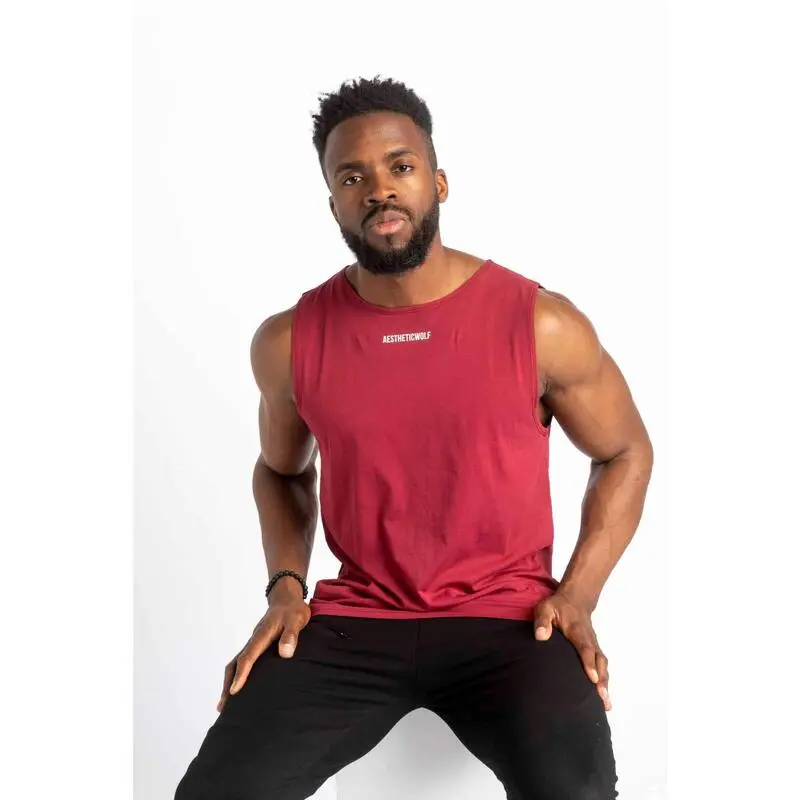 AESTHETIC WOLF Core Camiseta Sin Mangas - Fitness - Hombre - Negro - Imagen 5