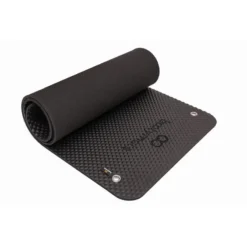 BOOTYMATS Esterilla De Gran Tamaño Para Ejercicios De Pilates De Suelo. 180x60cm. Negro