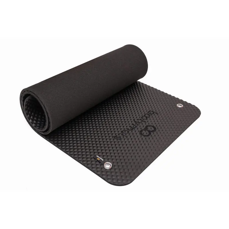 BOOTYMATS Esterilla Multifunci贸n Para Ejercicios De Fitness Y Pilates. 160x60cm. Negro