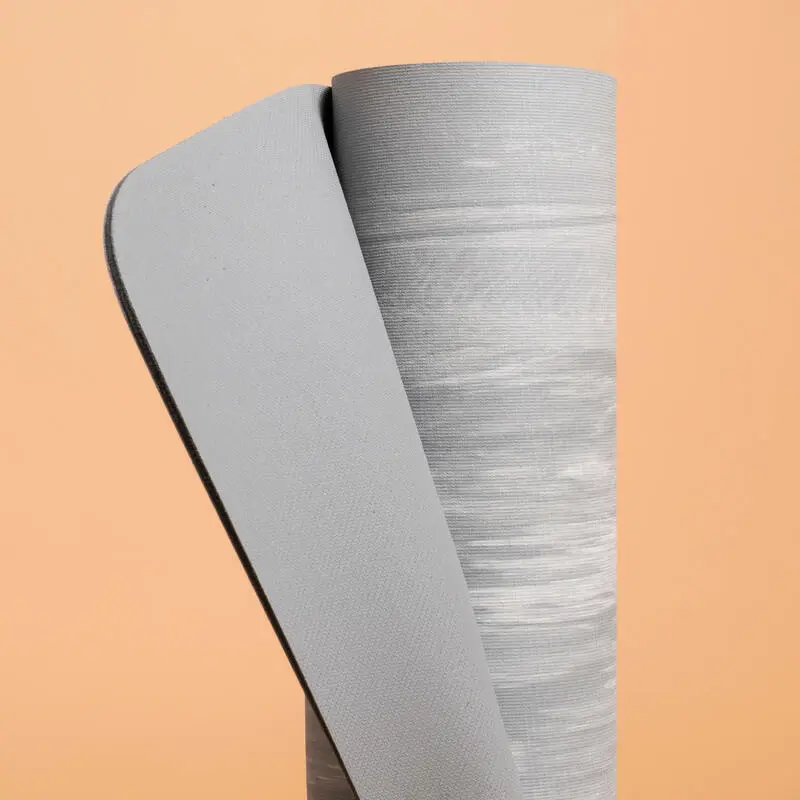 KIMJALY Esterilla Yoga Antideslizante Grip Ecodiseñada 5mm Gris - Imagen 4
