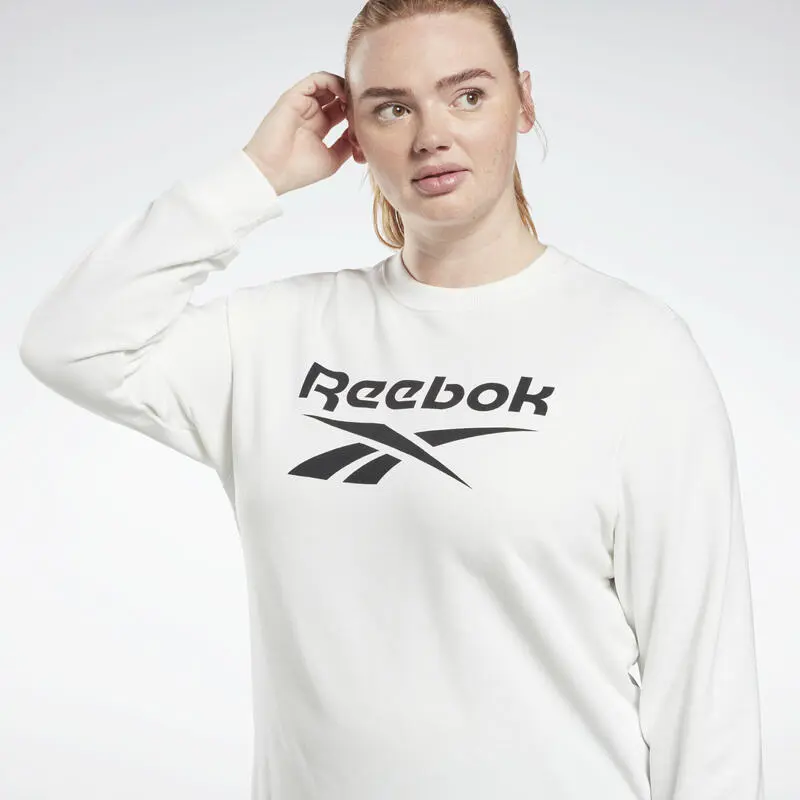Jersey De Cuello Redondo Reebok Identity Logo French Terry (talla Grande) - Imagen 5