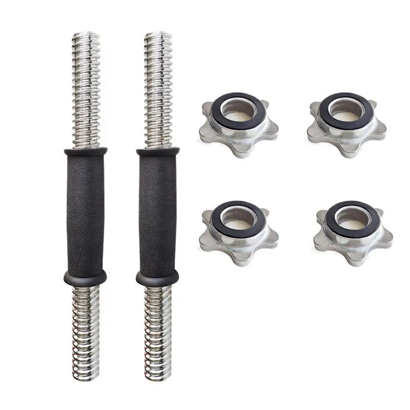 Juego 2 Barras Mancuernas De Hierro 25mm Fitness Tech