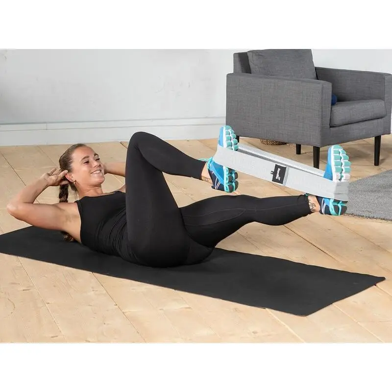 SKANDIKA Juego De 3 Bandas De Gimnasia De Tela - 3 Niveles Resistencia - Antideslizantes - Imagen 2