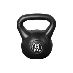 IVOL Kettlebell 8 Kg - Plástico - Para Uso Interior Y Exterior - Negro