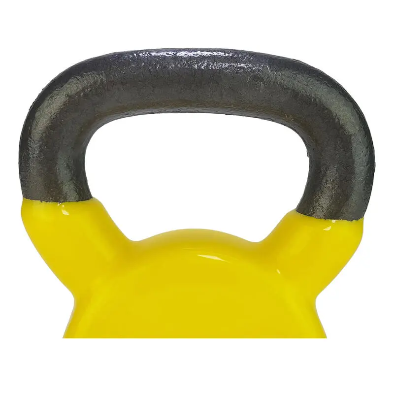 Tunturi Kettlebell - Vinilo - 6 Kg - Amarillo - Imagen 3