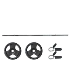 Kit Barra De Musculación + Discos 46 KG ( 25mm) VIMAS SPORT