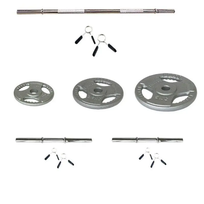 Kit De Barra De 1.80m, Mancuernas Y Discos De Pesas Viok Sport