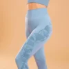 KIMJALY Leggings 7/8 Yoga DYN Azul Lavanda Sin Costuras