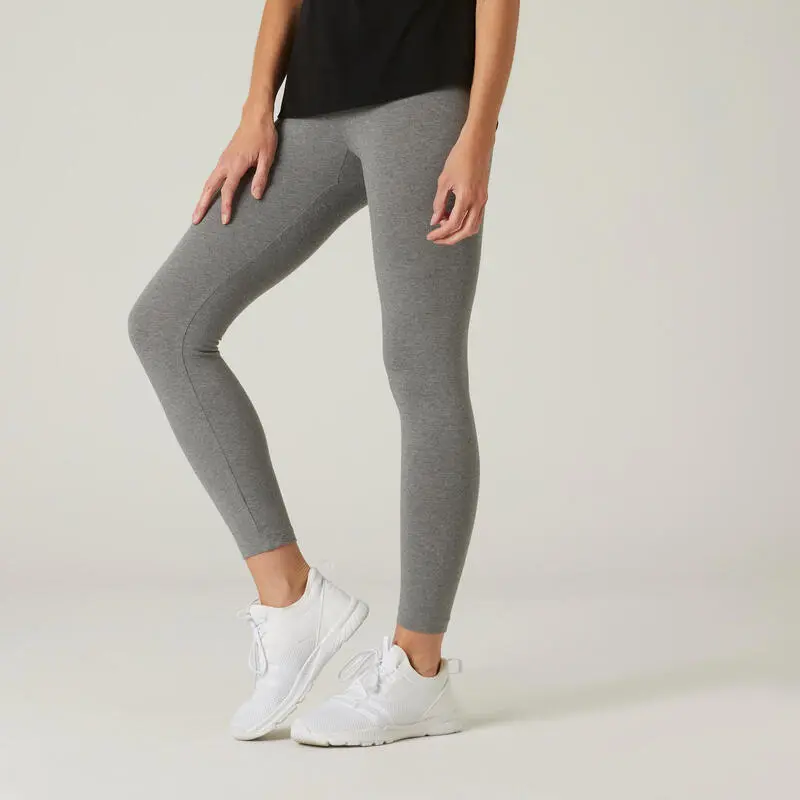 Leggings Fitness 7/8 Fit+ 500 Mujer Domyos Verde - Imagen 4