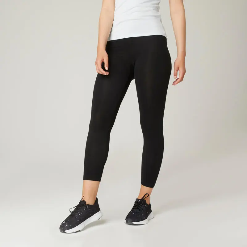 Leggings Fitness 7/8 Fit+ 500 Mujer Domyos Verde - Imagen 3