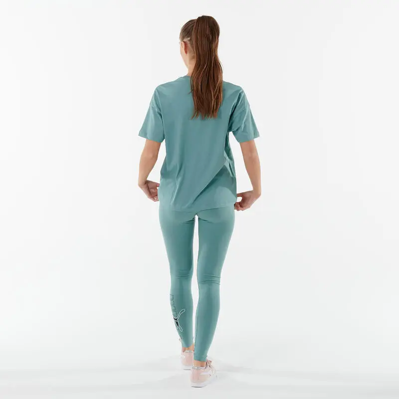 Leggings Fitness Puma Mujer Verde Algod贸n Largos - Imagen 2