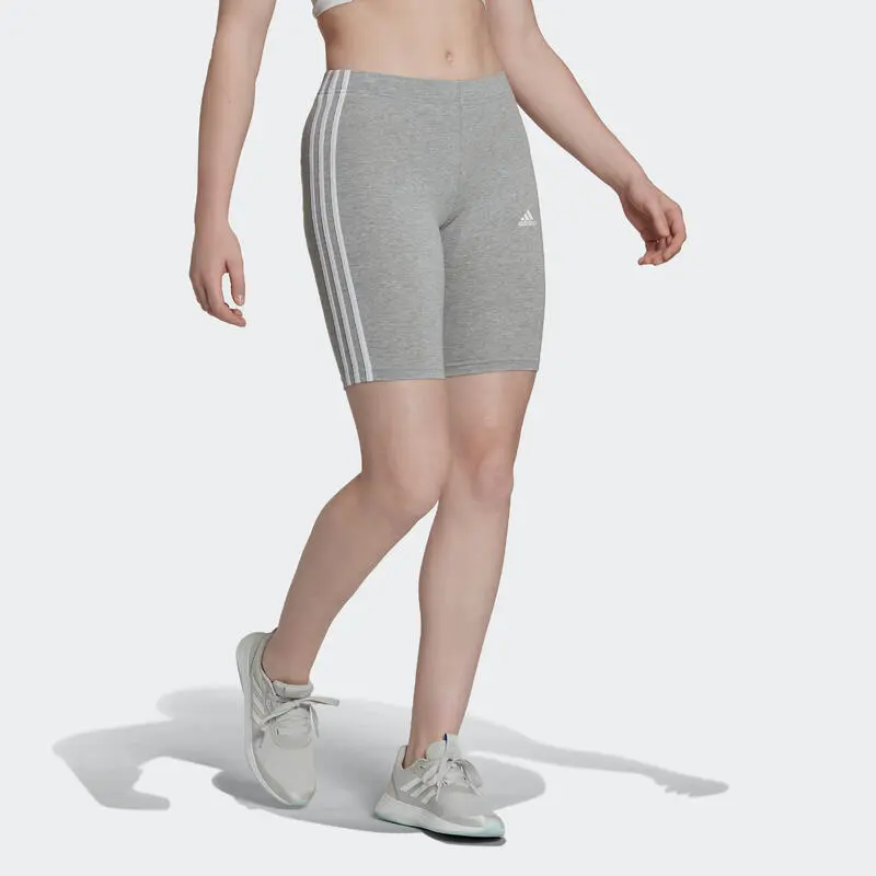 Leggings Mallas Fitness Ciclistas Mujer Adidas Essentials Gris - Imagen 5
