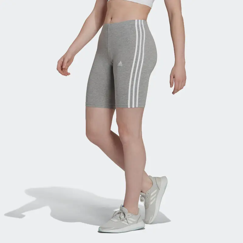 Leggings Mallas Fitness Ciclistas Mujer Adidas Essentials Gris