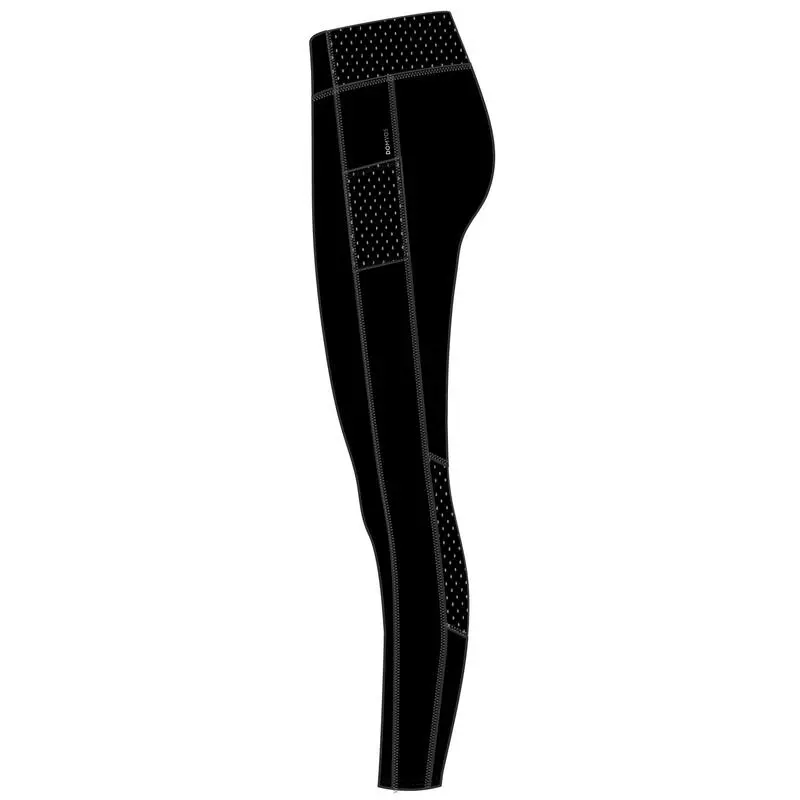 Leggings Mallas Fitness Con Bolsillos Mujer Domyos Negro
